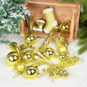 21-Piece Christmas Ball & Ice Pendant Ornament Set