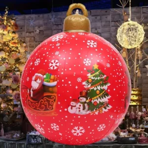 Giant Merry Christmas Balloon Decoration - Santa Claus & Holiday Ornament