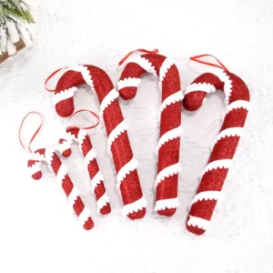 Christmas Candy Canes Hanging Ornaments for Festive Decor